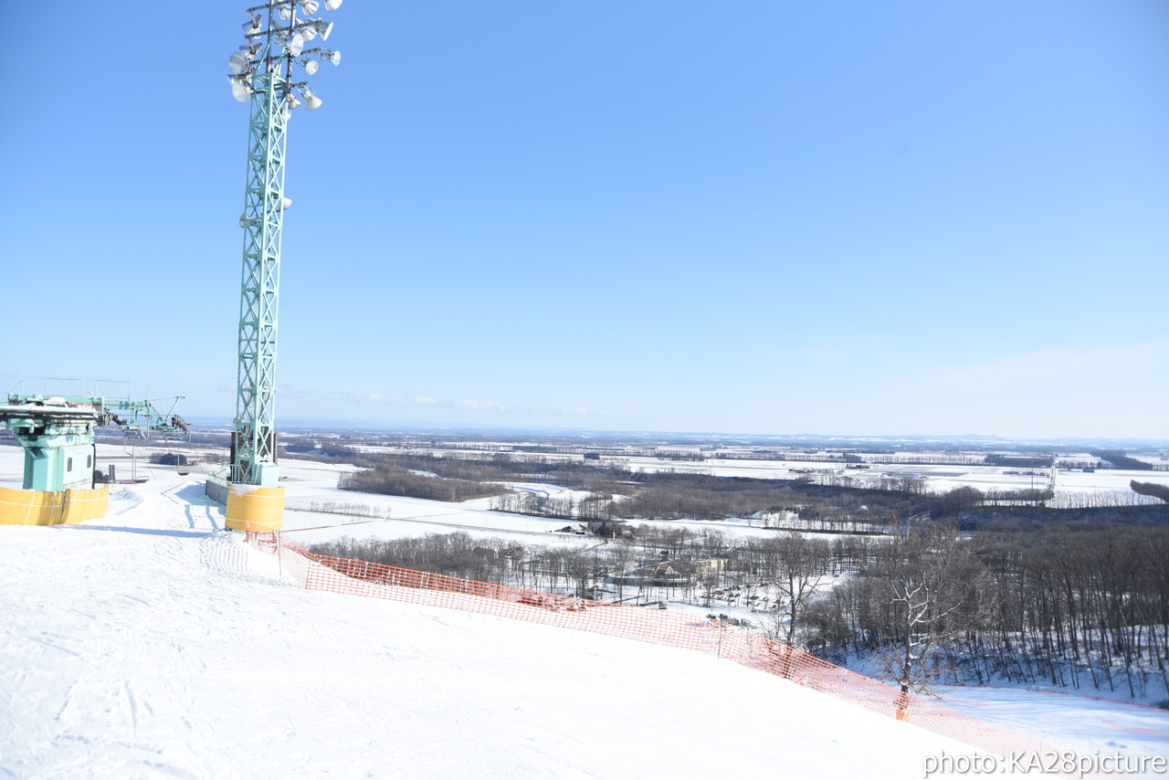 めむろ新嵐山スカイパーク・メムロスキー場　十勝平野を見渡すローカルゲレンデ。待望のオープン(*^^)v